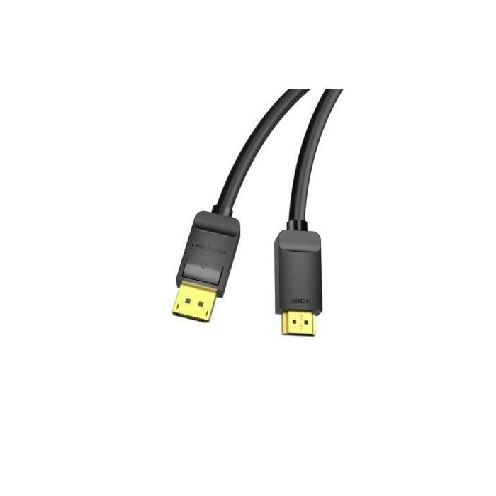 Cable Conversor Vention HADBG/ Displayport Macho - HDMI Macho/ 1.5m/ Negro 1