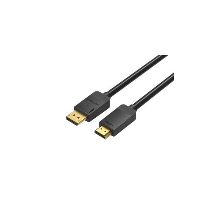 Cable Conversor Vention HADBG/ Displayport Macho - HDMI Macho/ 1.5m/ Negro