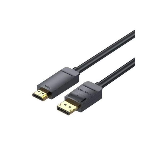 Cable Conversor Vention HAGBJ/ DisplayPort Macho - HDMI 4K Macho/ 5m/ Negro