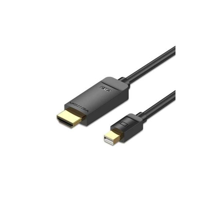 Cable Conversor Vention HAHBH/ Mini Displayport Macho - HDMI Macho/ 2m/ Negro