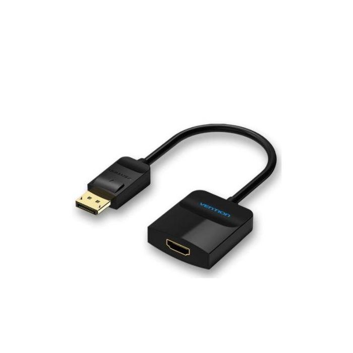 Conversor Vention HBGBB/ Displayport Macho - HDMI Hembra/ 15cm/ Negro