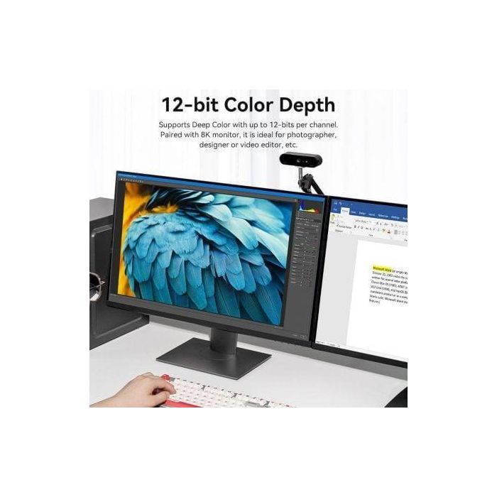 Cable Conversor DisplayPort 1.4 8K Vention HCFLH/ DisplayPort Macho - Mini DisplayPort Macho/ 2m/ Negro y Azul 3