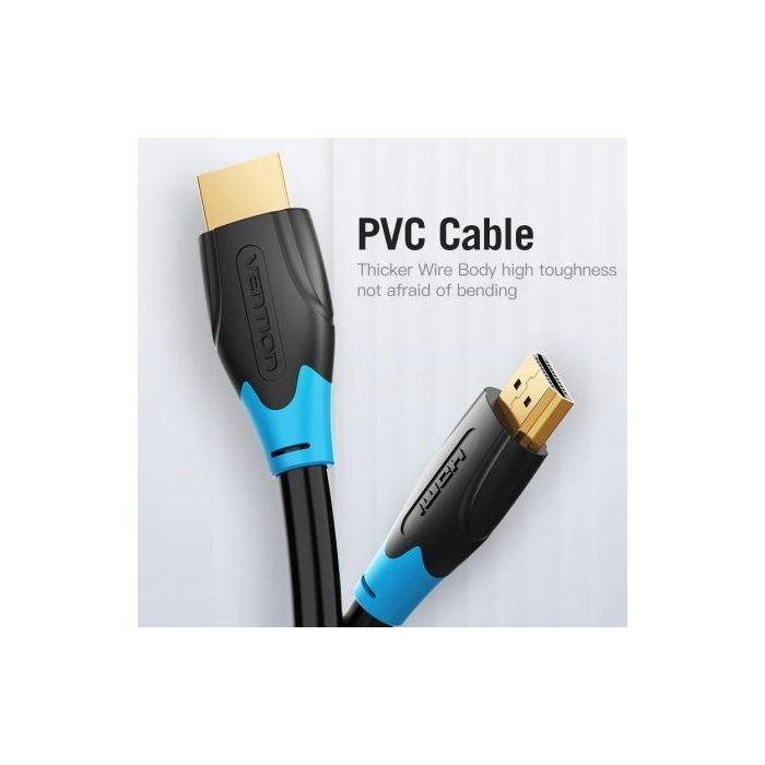 Cable HDMI 2.0 4K Vention AACBG/ HDMI Macho - HDMI Macho/ 1.5m/ Negro 2