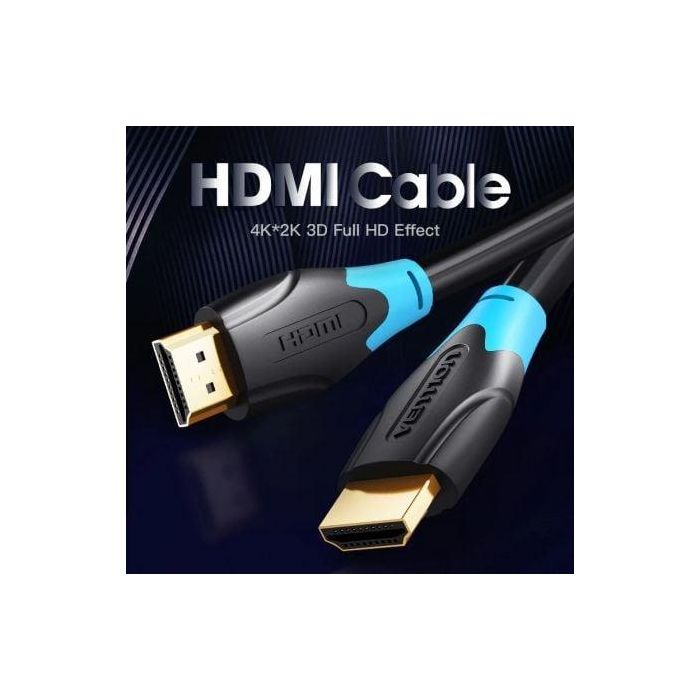 Cable HDMI 2.0 4K Vention AACBG/ HDMI Macho - HDMI Macho/ 1.5m/ Negro 3