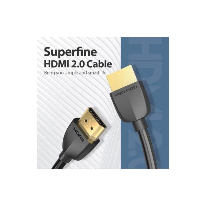 Cable HDMI 2.0 4K Portatil Vention AAIBD/ HDMI Macho - HDMI Macho/ 50cm/ Negro 1