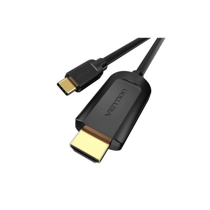 Cable Conversor HDMI 1.4 4K Vention CGUBF/ USB Tipo-C Macho - HDMI Macho/ 1m/ Negro 1