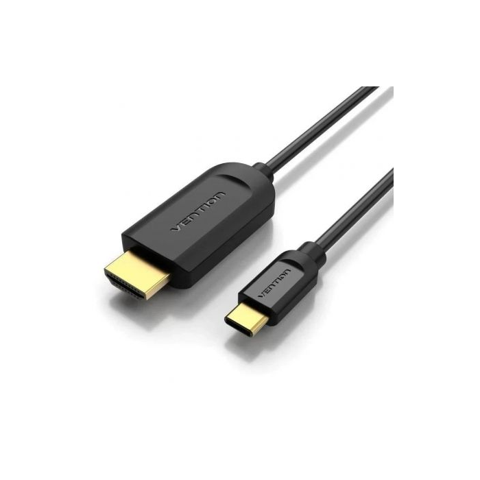 Cable Conversor HDMI 1.4 4K Vention CGUBI/ USB Tipo-C Macho - HDMI Macho/ 3m/ Negro
