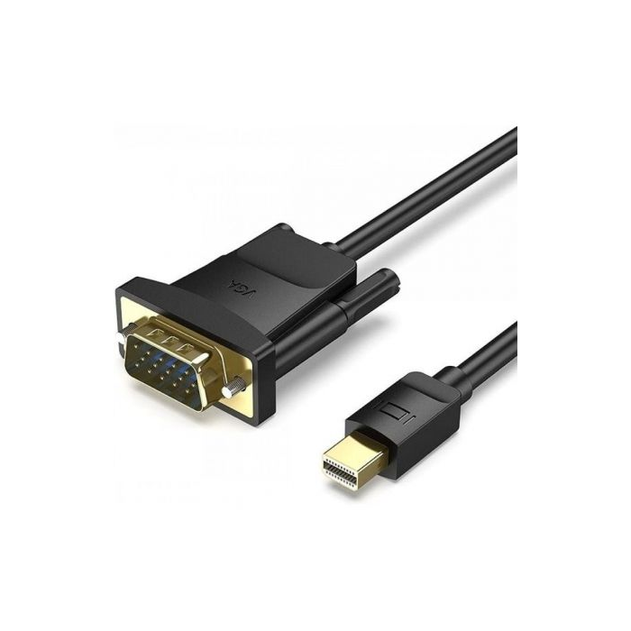 Cable Conversor Vention HFDBF/ Mini DisplayPort Macho - VGA Hembra/ 1m/ Negro
