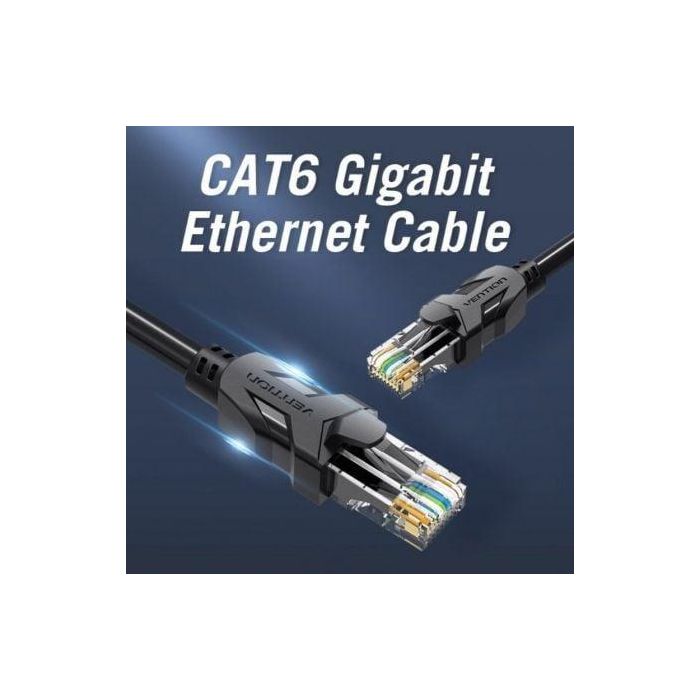 Cable de Red RJ45 UTP Vention IBEBT Cat.6/ 30m/ Negro 1
