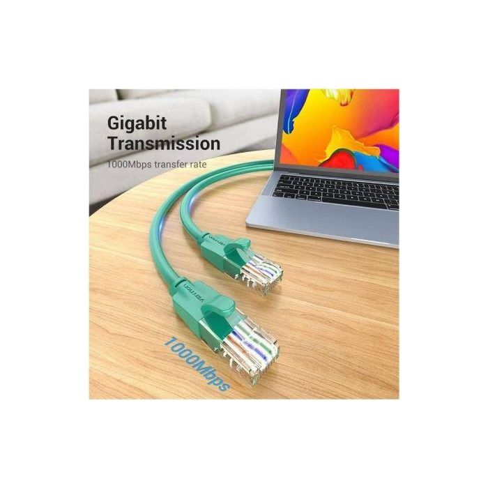 Cable de Red RJ45 UTP Vention IBEGH Cat.6/ 2m/ Verde 1