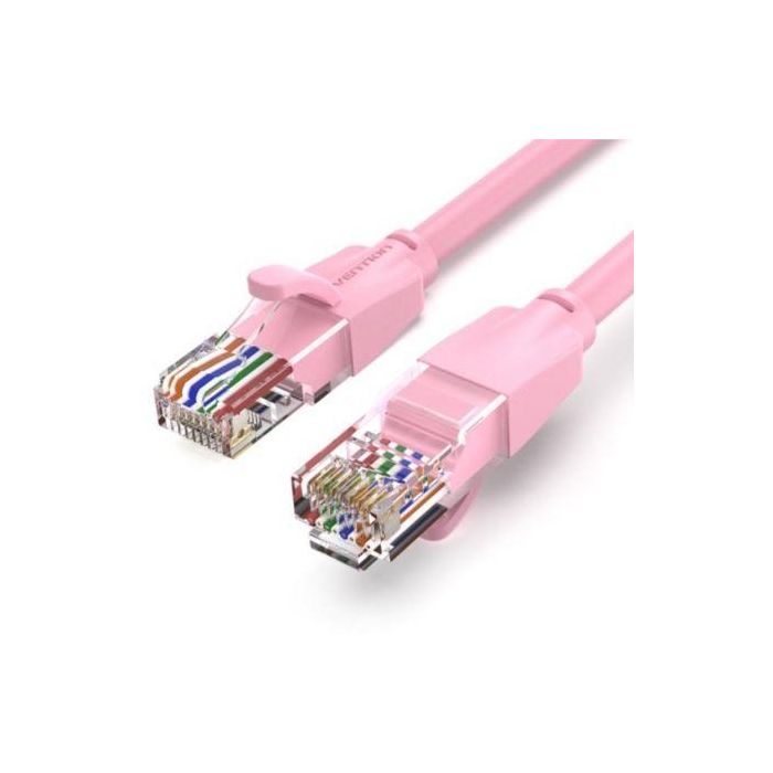 Cable de Red RJ45 UTP Vention IBEPF Cat.6/ 1m/ Rosa