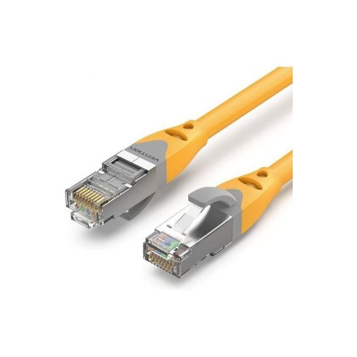 Cable de Red RJ45 SFTP Vention IBHYN Cat.6A/ 15m/ Amarillo