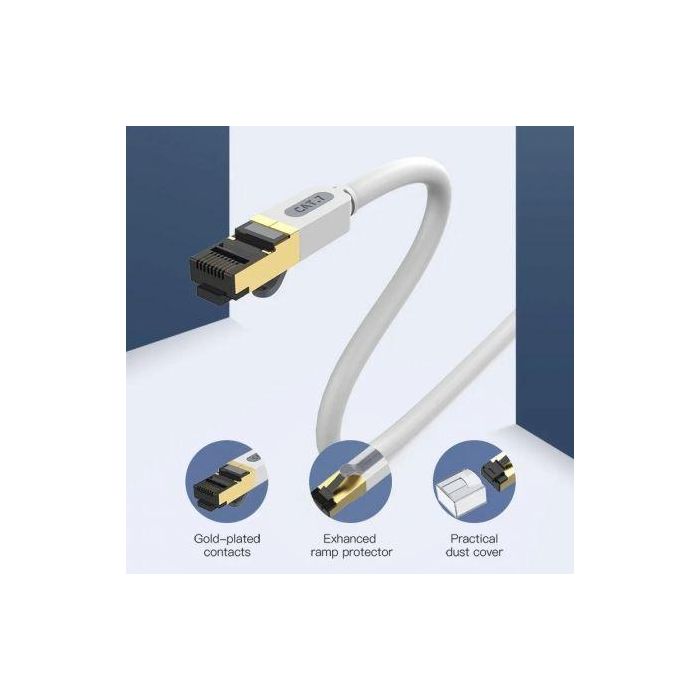 Cable de Red RJ45 SFTP Vention ICDHF Cat.7/ 1m/ Gris 1