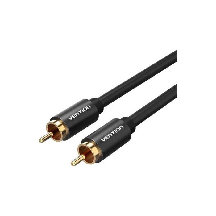 Cable Estéreo Vention VAB-R09-B100/ RCA Macho - RCA Macho/ 1m/ Negro