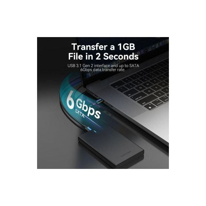 Caja Externa para Disco Duro de 2.5" Vention KPBB0/ USB 3.1/ Sin tornillos 2