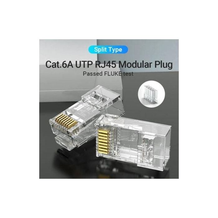 Conector RJ45 IDGR0-10/ Cat.6A UTP/ 10 uds 1