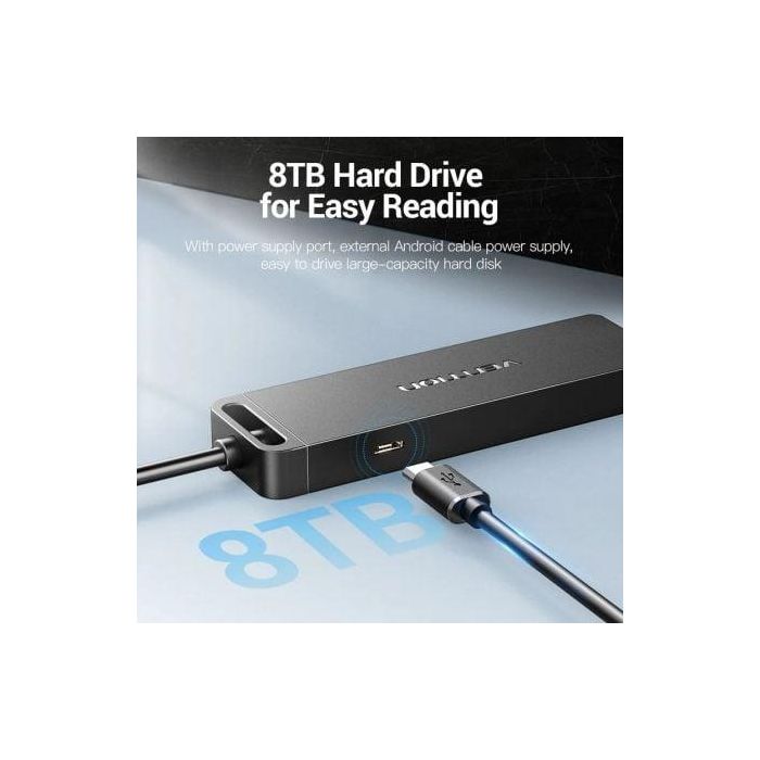 Hub USB 2.0 Vention CHMBB/ 4xUSB/ 15cm 3