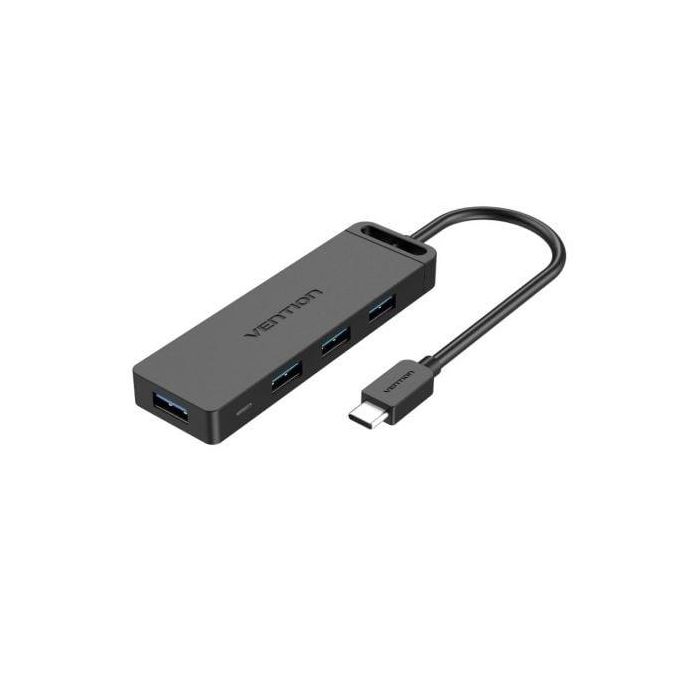 Hub USB Tipo-C Vention TGKBB/ 4xUSB/ 1xMicroUSB PD/ 15cm