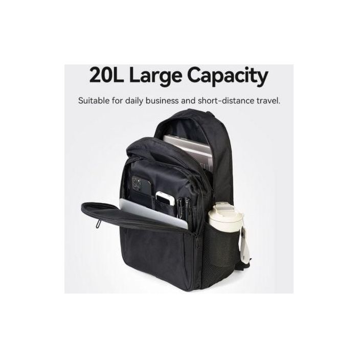 Mochila Vention KRMB0 para Portátiles hasta 15.6"/ 20L/ Negra 4