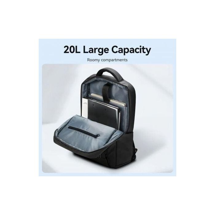 Mochila Vention KRRB0 para Portátiles hasta 15.6"/ 20L/ Impermeable/ Negra 4 Mochila Vention KRRB0 para Portátiles hasta 15.6"/ 20L/ Impermeable/ Negra 4