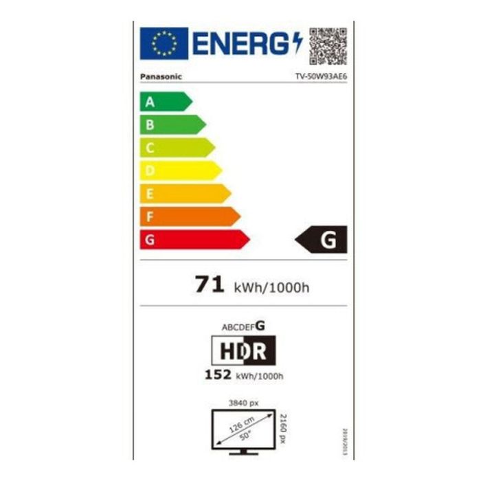 Smart TV Panasonic TV50W93AE6 50" LED 1 Smart TV Panasonic TV50W93AE6 50" LED 1