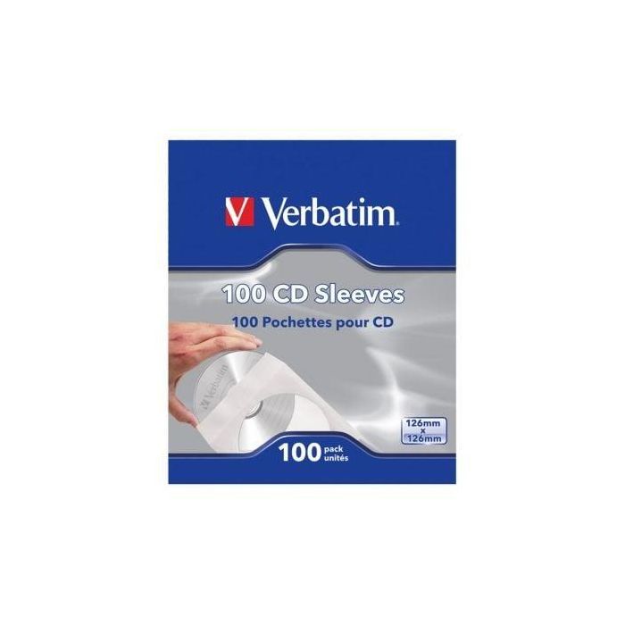 Fundas CD-R Verbatim Sleeves/ Caja-100uds 1