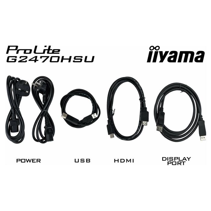 Iiyama G2470HSU-B6 Monitor 24" IPS 180Hz 0.2ms Full HD Negro con 4x USB 3.2 4