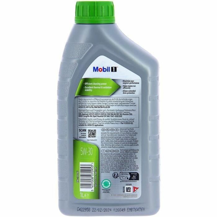 Aceite de Motor para Coche Mobil 5W30 ESP 5W30 1 L 1