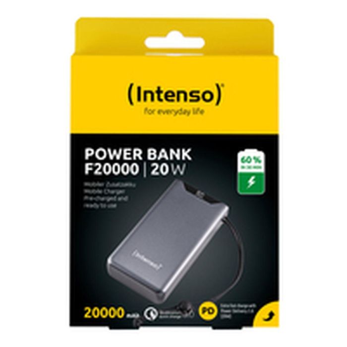 Intenso Powerbank F20000 20000 mAh Gris - Carga Rápida PD, QC 3.0, PPS 1