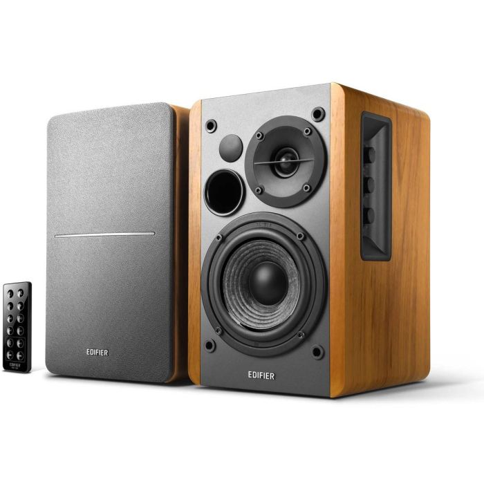 Edifier R1280DB Altavoces Estéreo 2.0 Inalámbricos Bluetooth 42W de Potencia Color Madera