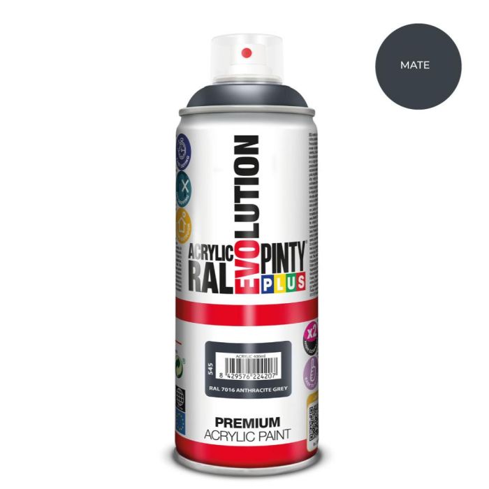 Pintura en spray pintyplus evolution 520 cc ral 7016 matt anthracite grey