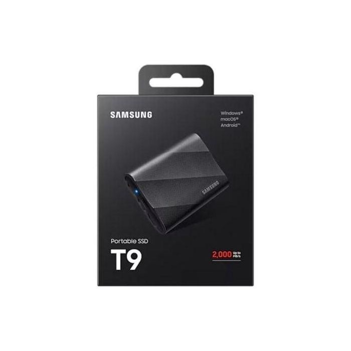 Samsung MU-PG4T0B/EU Disco SSD Externo Portátil T9 4TB, USB 3.2 Gen 2x2 (20 Gbps) NVMe, 2000 MB/s Lectura/Escritura, Resistente Caídas, Negro 4 Samsung MU-PG4T0B/EU Disco SSD Externo Portátil T9 4TB, USB 3.2 Gen 2x2 (20 Gbps) NVMe, 2000 MB/s Lectura/Escritura, Resistente Caídas, Negro 4