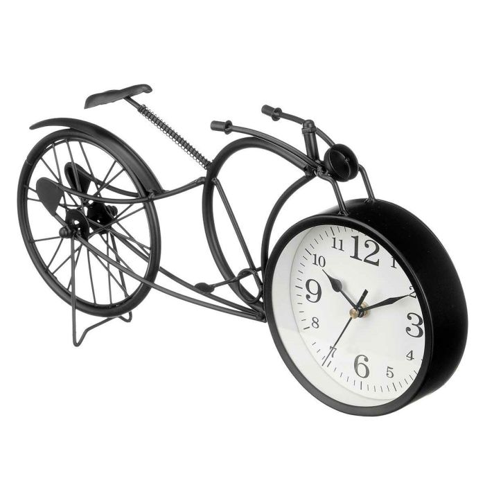 Reloj de Mesa Bicicleta Negro Metal 40 x 19,5 x 7 cm (4 Unidades) 2