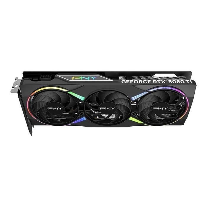 PNY GeForce RTX 5060 Ti EPIC-X RGB OC, Tarjeta Gráfica Gaming 16GB GDDR7, 2407 MHz Boost, PCIe 5.0, Refrigeración Triple Ventilador, 8K 5 PNY GeForce RTX 5060 Ti EPIC-X RGB OC, Tarjeta Gráfica Gaming 16GB GDDR7, 2407 MHz Boost, PCIe 5.0, Refrigeración Triple Ventilador, 8K 5