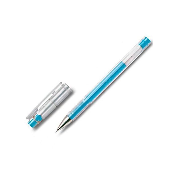 Pilot Bolígrafo de Gel G-Tec-C4 Azul Claro, Punta 0.4 mm, Escritura Fina y Precisa