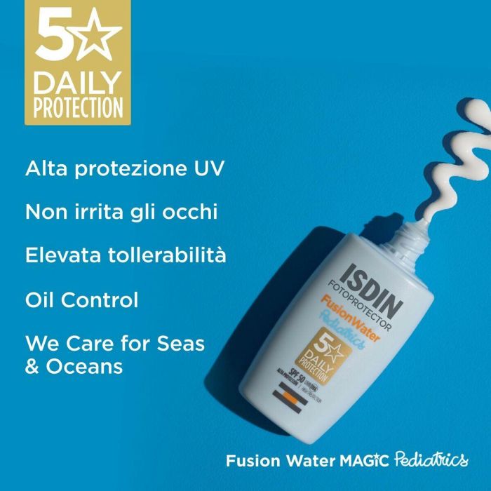 ISDIN Fotoprotector Pediatrics Fusion Water SPF50+ para Niños y Bebés 50 ml - Ultraligero, Hipoalergénico, Sin Perfume/Alcohol 6 ISDIN Fotoprotector Pediatrics Fusion Water SPF50+ para Niños y Bebés 50 ml - Ultraligero, Hipoalergénico, Sin Perfume/Alcohol 6