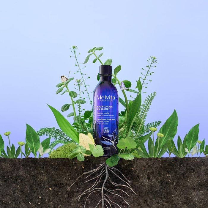 Melvita Agua Floral de Aciano Bio 200ml - Tónico Facial Descongestionante y Calmante para Contorno de Ojos Cansados y Desmaquillar 2