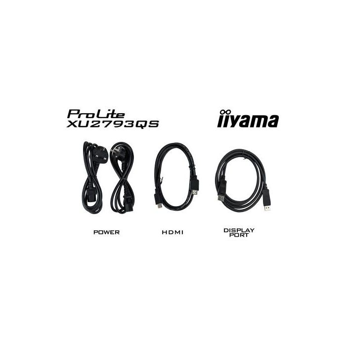 iiyama ProLite XU2793QS-B6 pantalla para PC 68,6 cm (27") 2560 x 1440 Pixeles 2K Ultra HD LED Negro 10