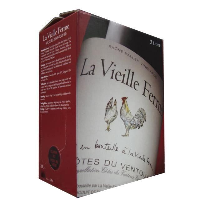 BIB La Vieille Ferme Ventoux - Vino tinto del Valle del Ródano 3L 1