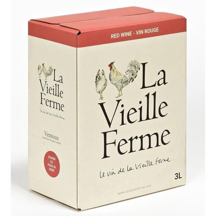 BIB La Vieille Ferme Ventoux - Vino tinto del Valle del Ródano 3L