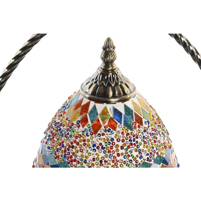 DKD Home Decor Lámpara Sobremesa Árabe Casablanca Metal Cristal Multicolor 32.5 x 47.5 x 16 cm (2 Unidades) 3 DKD Home Decor Lámpara Sobremesa Árabe Casablanca Metal Cristal Multicolor 32.5 x 47.5 x 16 cm (2 Unidades) 3
