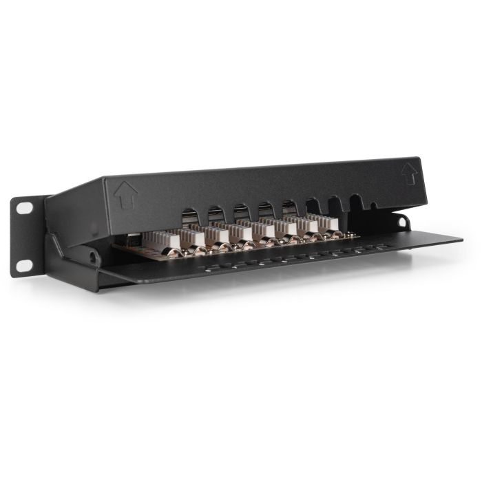 DIGITUS Patchpanel 1HE 8-Port Cat6 ClassE geschirmt schw. 1