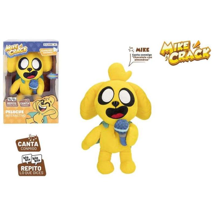Peluche mike crack interactivo 25 cm con sonidos y melodias 1 Peluche mike crack interactivo 25 cm con sonidos y melodias 1
