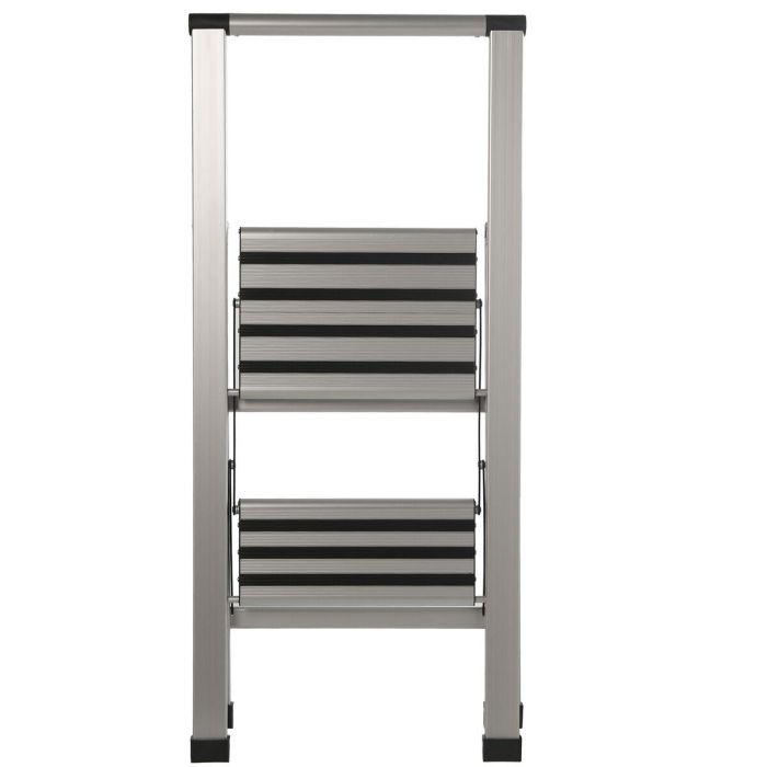 Escalera plegable de 2 peldaños Alexandra House Living Gris Aluminio 44 x 94 x 51 cm 2