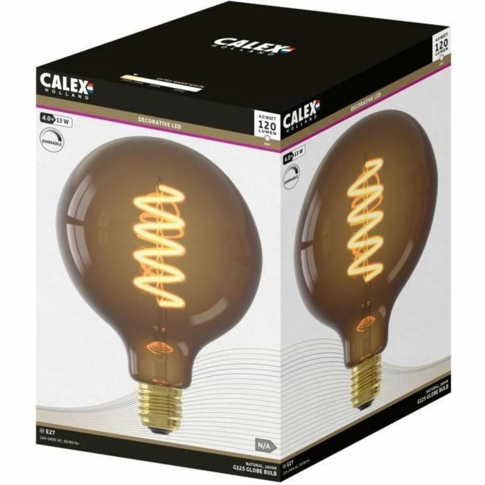 Bombilla LED E27 - CALEX - G125 GLOBE - Filamento recto - 4 W - 120 lm - 1800 K - Regulable - Natural 1