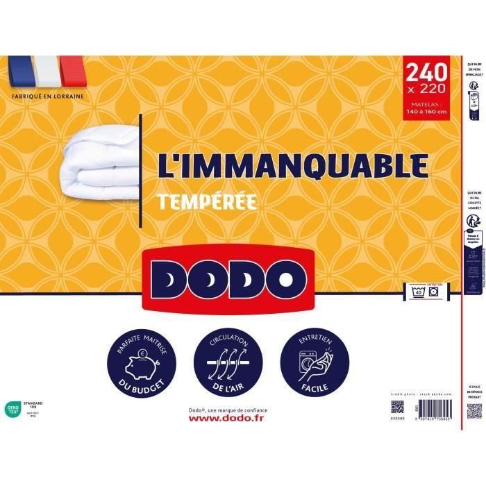 Dodo DOD3307419756953 Edredón nórdico templado 250 g/m² 220x240 cm Blanco 1 Dodo DOD3307419756953 Edredón nórdico templado 250 g/m² 220x240 cm Blanco 1