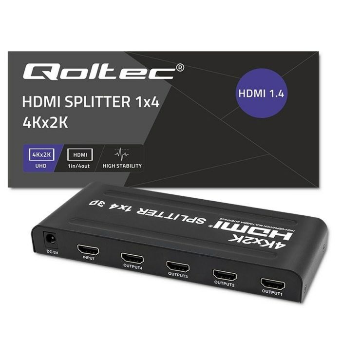 Switch HDMI Qoltec 51798 Negro 1