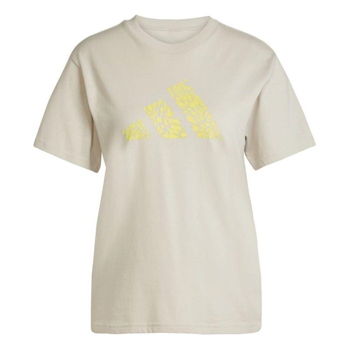 Camiseta de Manga Corta Mujer Adidas Beige 7-8 Años
