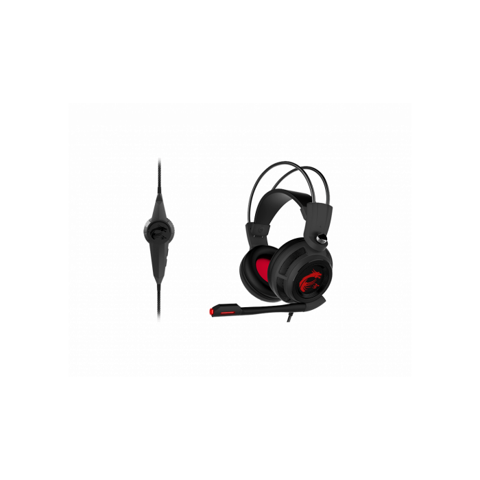 MSI DS502 Auriculares Diadema Negro, Rojo 4