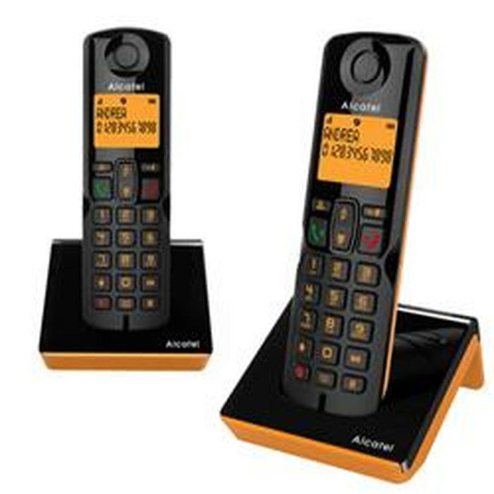 Alcatel S280 Teléfono DECT Identificador de llamadas Negro, Naranja Alcatel S280 Teléfono DECT Identificador de llamadas Negro, Naranja